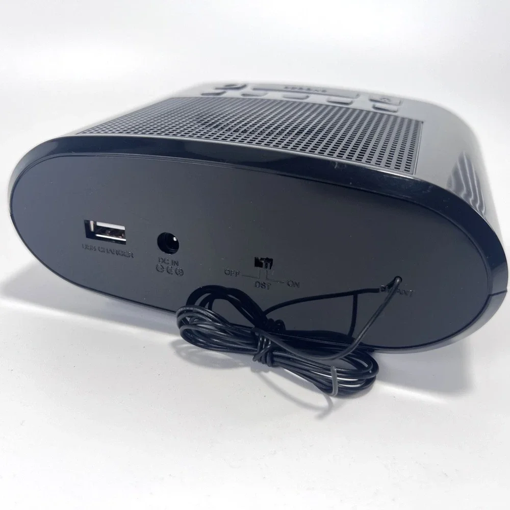 GPX 1.2 in. Black LED‎ Dual Alarm Clock Radio with AM/FM C303B - New